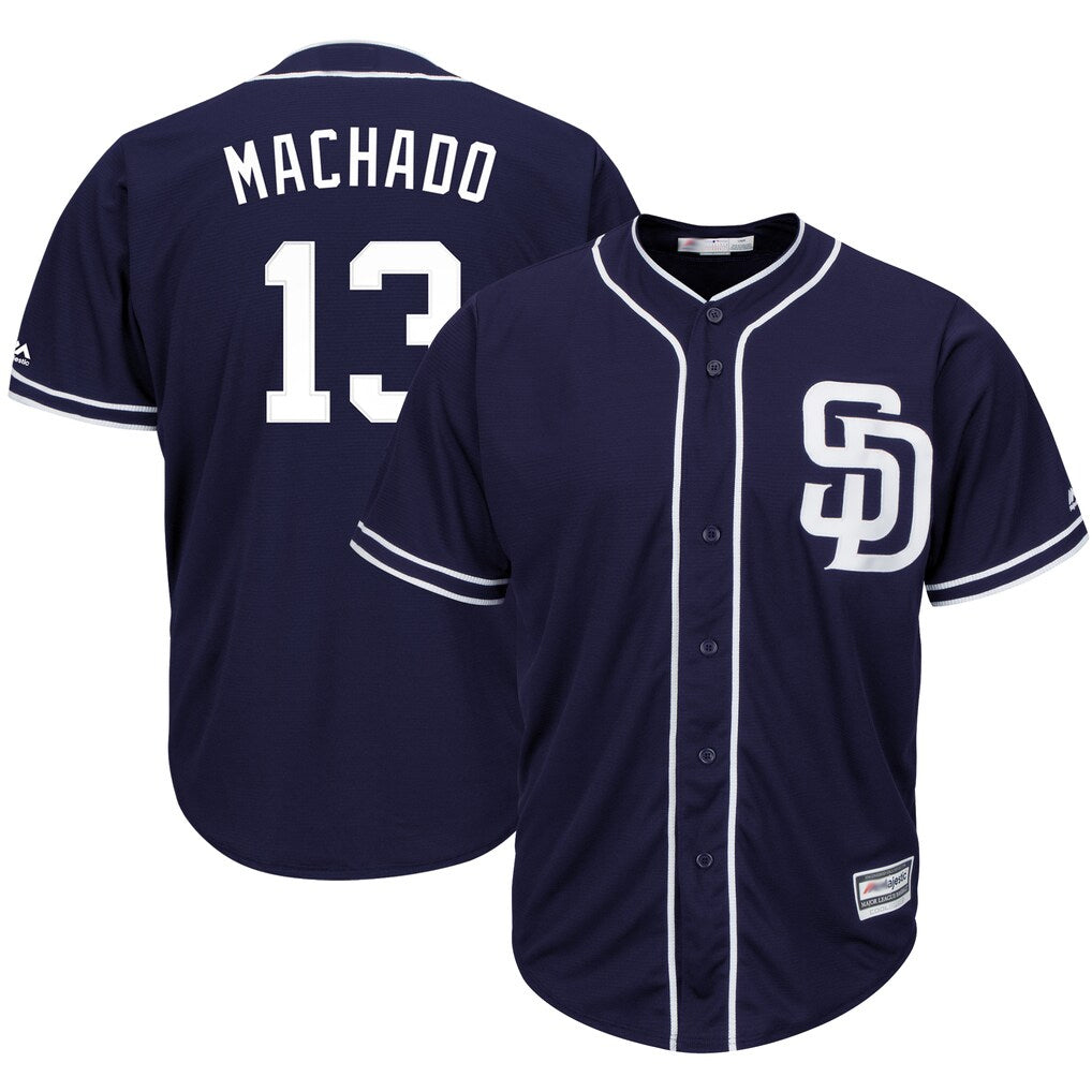 tocy S.Diego Padres #13 Manny Machado Player Navy Cool Base Game Stitched Jerseys