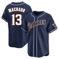 tocy S.Diego Padres #13 Manny Machado Player Navy Cooperstown Collection Limited Home Stitched Jerseys