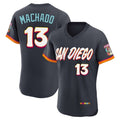 tocy S.Diego Padres #13 Manny Machado Player Obsidian 2026 City Connect Home Elite T-shirt Stitched Jerseys