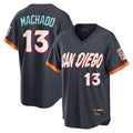 tocy S.Diego Padres #13 Manny Machado Player Obsidian 2026 City Connect Home Game T-shirt Stitched Jerseys