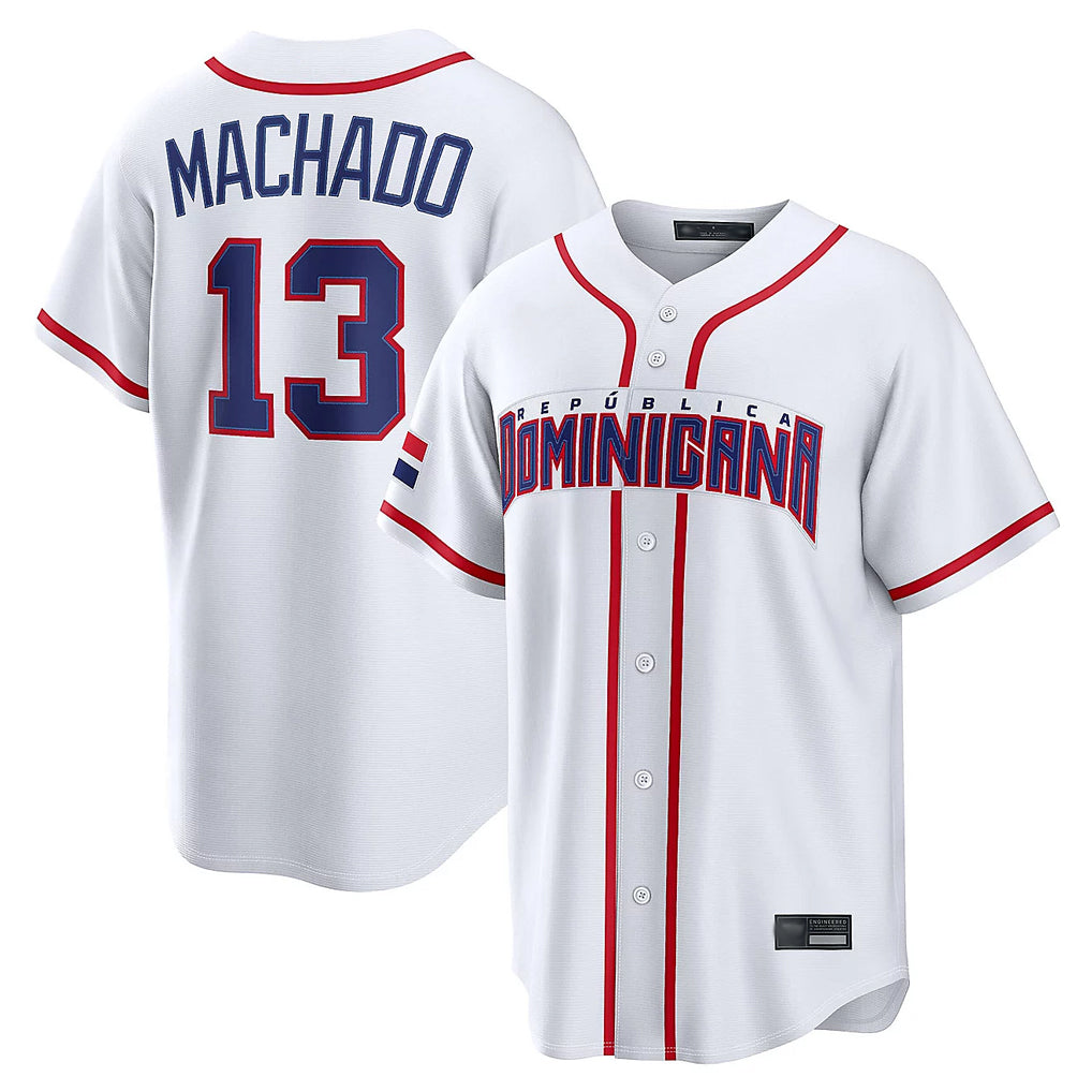 tocy S.Diego Padres #13 Manny Machado Player White 2026 World Classic Home Limited Stitched Jerseys
