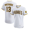 tocy S.Diego Padres #13 Manny Machado Player White Home Limited Elite Stitched Jerseys
