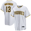 tocy S.Diego Padres #13 Manny Machado Player White Home Limited Stitched Jerseys