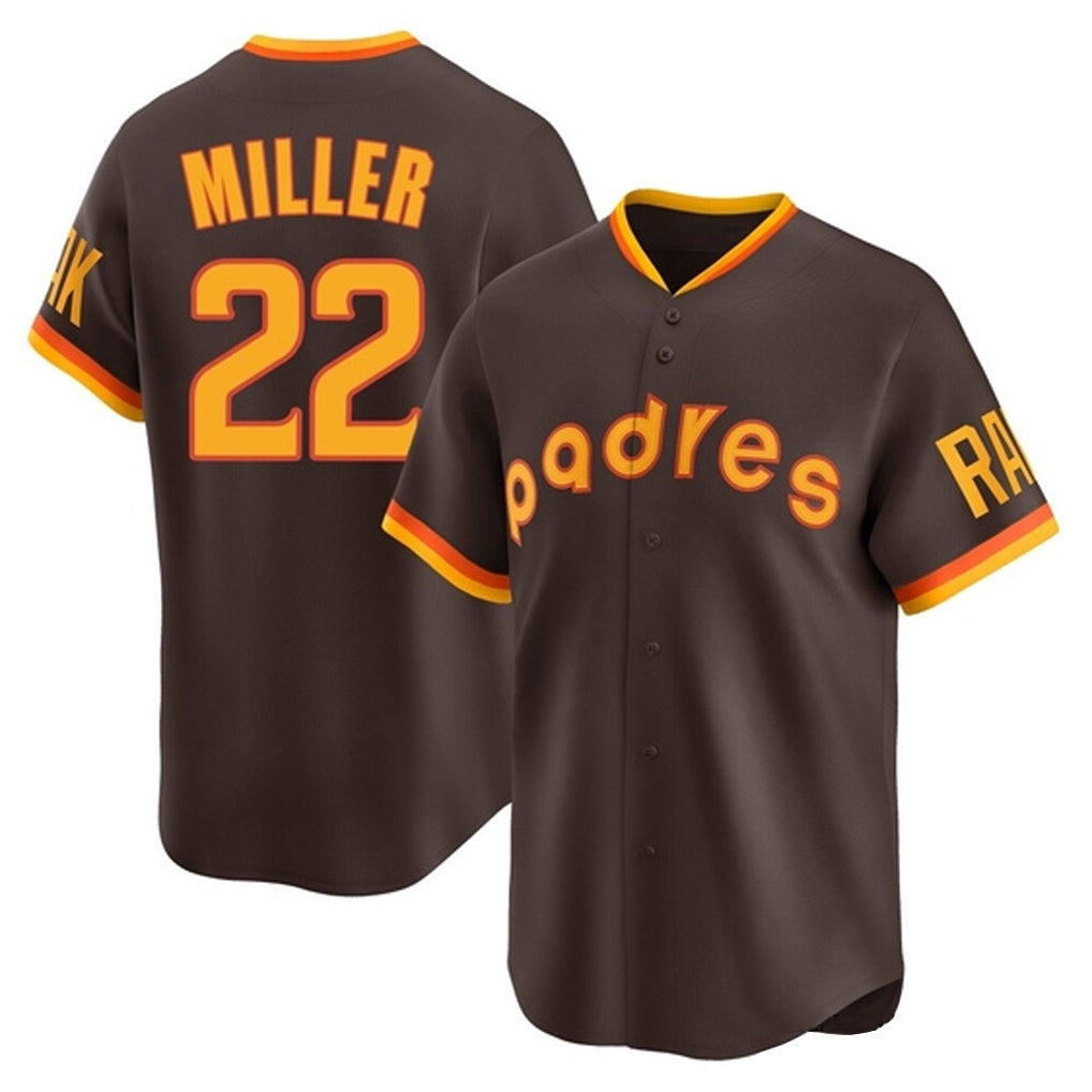 tocy S.Diego Padres #22 Mason Miller Player Brown Home Cooperstown Collection Replica Game Stitched Jerseys