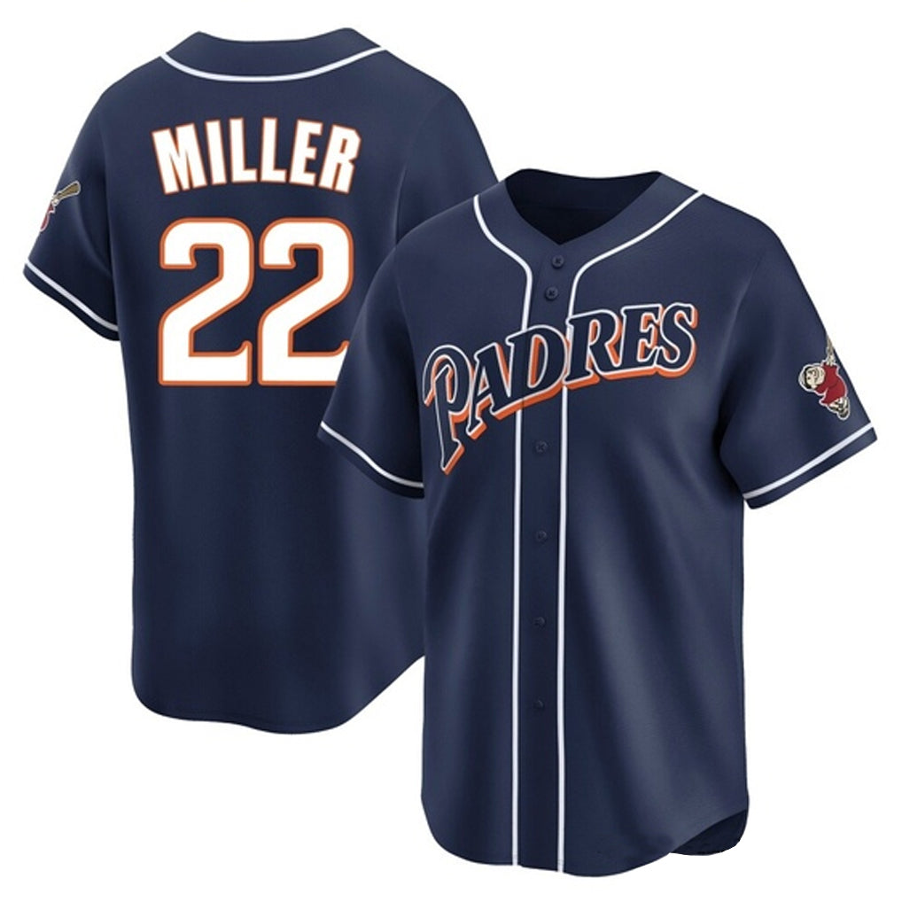 tocy S.Diego Padres #22 Mason Miller Player Navy Cooperstown Collection Limited Home Stitched Jerseys