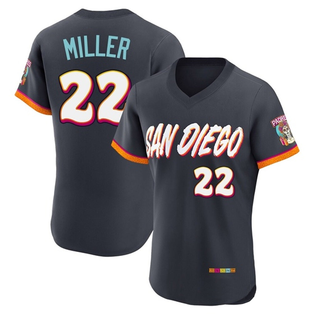 tocy S.Diego Padres #22 Mason Miller Player Obsidian 2026 City Connect Home Limited Elite T-shirt Stitched Jerseys