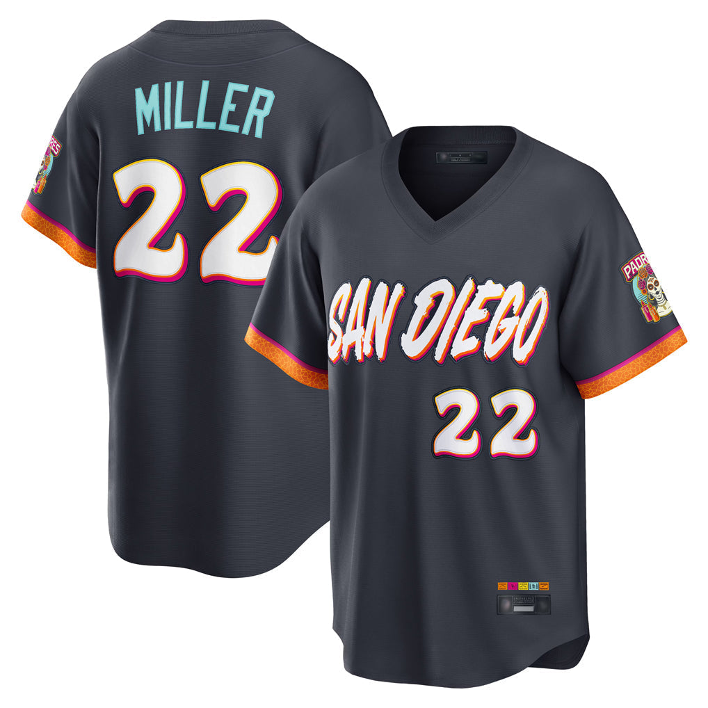 tocy S.Diego Padres #22 Mason Miller Player Obsidian 2026 City Connect Home Limited T-shirt Stitched Jerseys