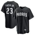 tocy S.Diego Padres #23 Fernando Tatis Jr Player Black Home Game Stitched Jerseys