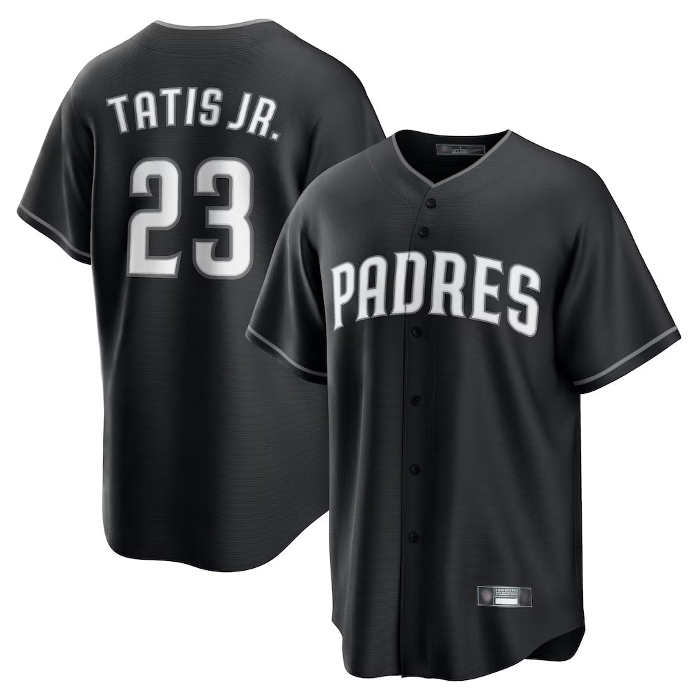 tocy S.Diego Padres #23 Fernando Tatis Jr Player Black Home Game Stitched Jerseys