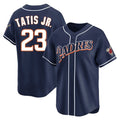 tocy S.Diego Padres #23 Fernando Tatis Jr Player Navy Cooperstown Collection Limited Home Stitched Jerseys