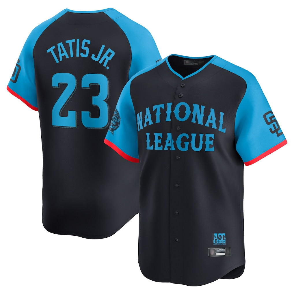 tocy S.Diego Padres #23 Fernando Tatis Jr Player Navy National League All-Star Game Limited Stitched Jerseys