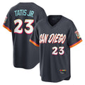 tocy S.Diego Padres #23 Fernando Tatis Jr Player Obsidian 2026 City Connect Home Game T-shirt Stitched Jerseys