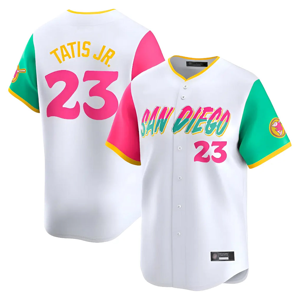 tocy S.Diego Padres #23 Fernando Tatis Jr Player White City Connect Home Limited Stitched Jerseys