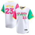 tocy S.Diego Padres #23 Fernando Tatis Jr Player White City Connect Home Limited Stitched Jerseys