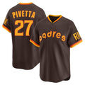 tocy S.Diego Padres #27 Nick Pivetta Player Brown Home Cooperstown Collection Replica Game Stitched Jerseys