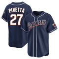 tocy S.Diego Padres #27 Nick Pivetta Player Navy Cooperstown Collection Limited Home Stitched Jerseys