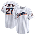 tocy S.Diego Padres #27 Nick Pivetta Player White Cooperstown Collection Limited Home Stitched Jerseys