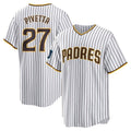 tocy S.Diego Padres #27 Nick Pivetta Player White Home Game Stitched Jerseys