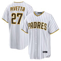 tocy S.Diego Padres #27 Nick Pivetta Player White Home Limited Stitched Jerseys