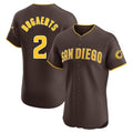 tocy S.Diego Padres #2 Xander Bogaerts Player Brown Home Limited Elite Stitched Jerseys
