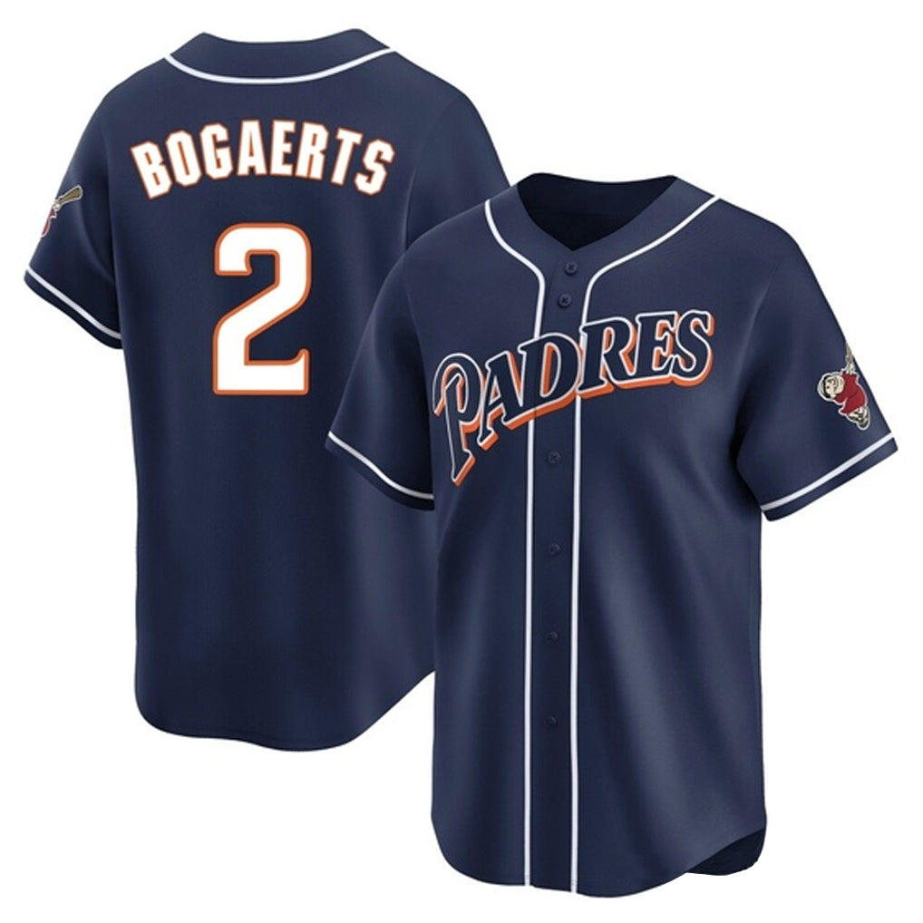 tocy S.Diego Padres #2 Xander Bogaerts Player Navy Cooperstown Collection Limited Home Stitched Jerseys