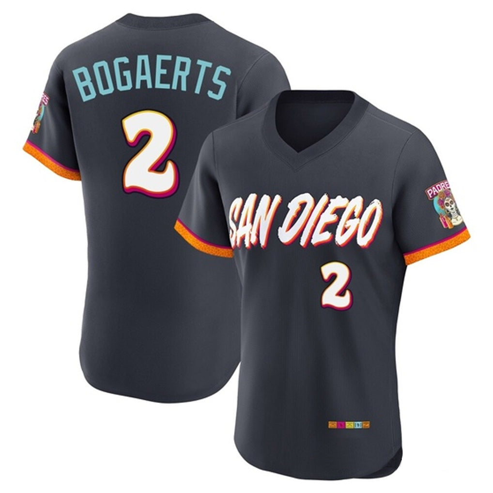 tocy S.Diego Padres #2 Xander Bogaerts Player Obsidian 2026 City Connect Home Limited Elite T-shirt Stitched Jerseys