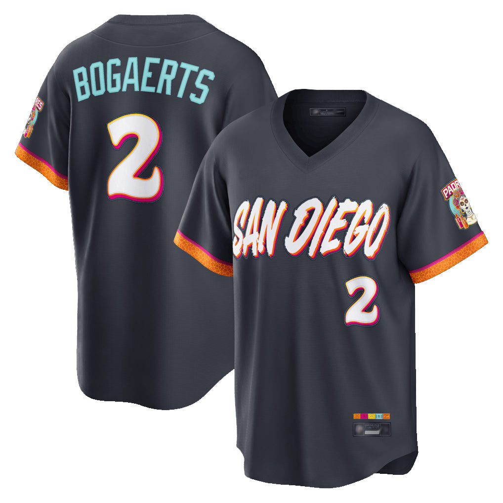 tocy S.Diego Padres #2 Xander Bogaerts Player Obsidian 2026 City Connect Home Limited T-shirt Stitched Jerseys