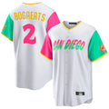 tocy S.Diego Padres #2 Xander Bogaerts Player White City Connect Home Game Stitched Jerseys