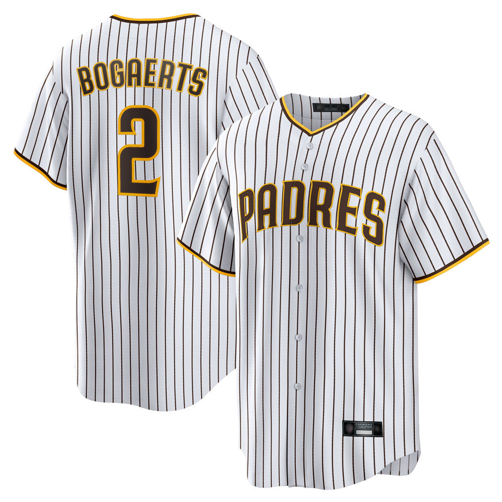 tocy S.Diego Padres #2 Xander Bogaerts Player White Home Game Stitched Jerseys