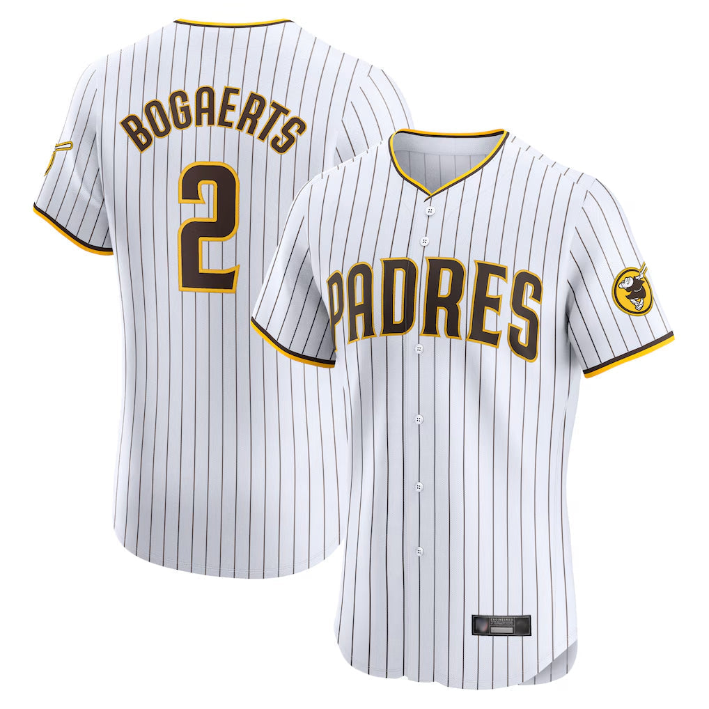 tocy S.Diego Padres #2 Xander Bogaerts Player White Home Limited Elite Stitched Jerseys