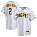 tocy S.Diego Padres #2 Xander Bogaerts Player White Home Limited Game Stitched Jerseys