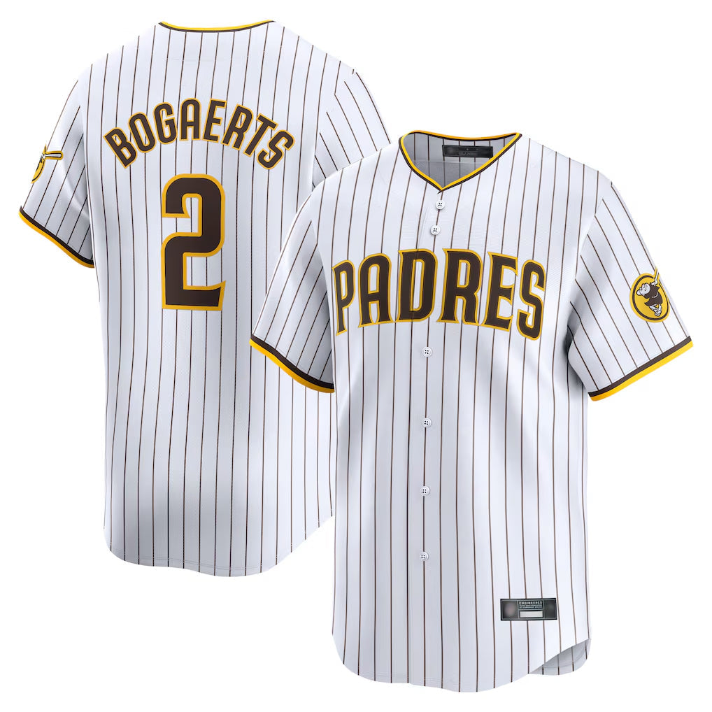 tocy S.Diego Padres #2 Xander Bogaerts Player White Home Limited Stitched Jerseys
