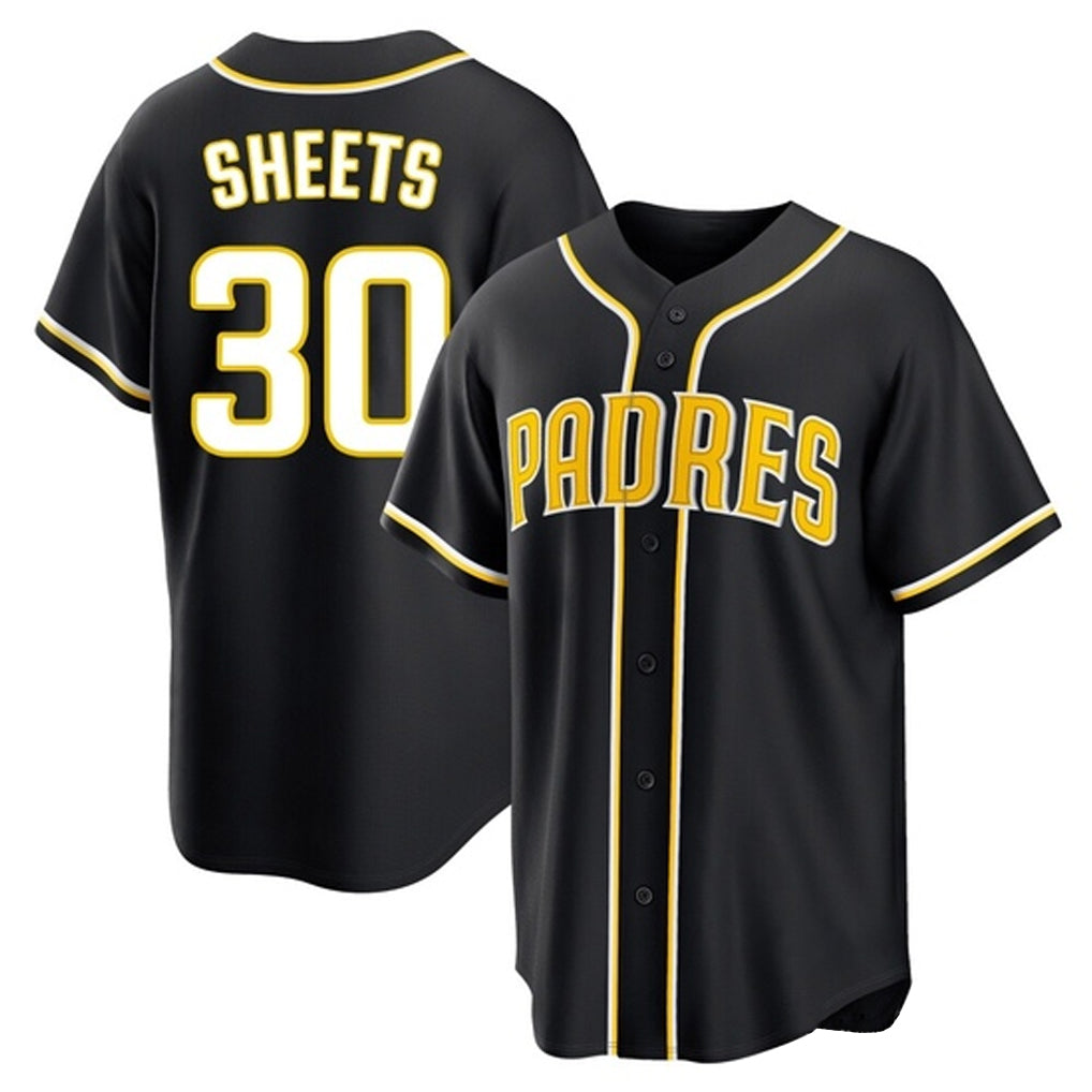 tocy S.Diego Padres #30 Gavin Sheets Player Black 2026 Fashion Home Stitched Jerseys