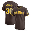 tocy S.Diego Padres #30 Gavin Sheets Player Brown Home Limited Elite Stitched Jerseys