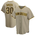 tocy S.Diego Padres #30 Gavin Sheets Player Khaki Home Game Stitched Jerseys