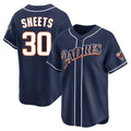 tocy S.Diego Padres #30 Gavin Sheets Player Navy Cooperstown Collection Limited Home Stitched Jerseys