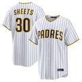 tocy S.Diego Padres #30 Gavin Sheets Player White Home Limited Game Stitched Jerseys