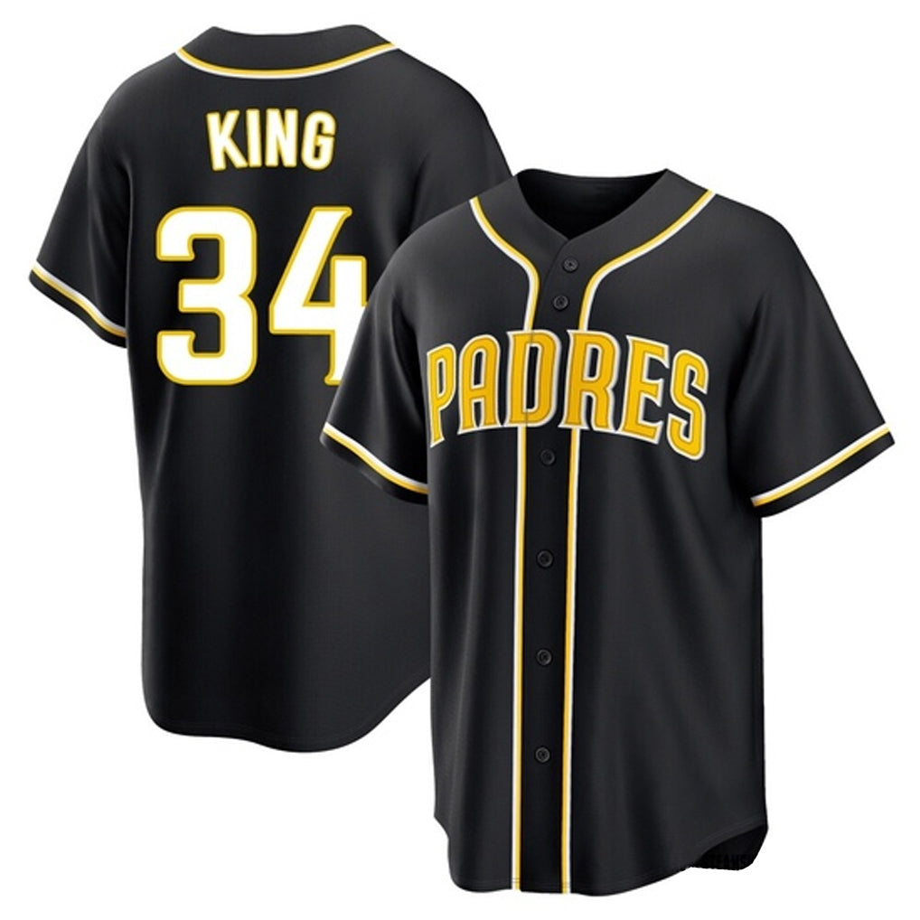 tocy S.Diego Padres #34 Michael King Player Black 2026 Fashion Home Stitched Jerseys