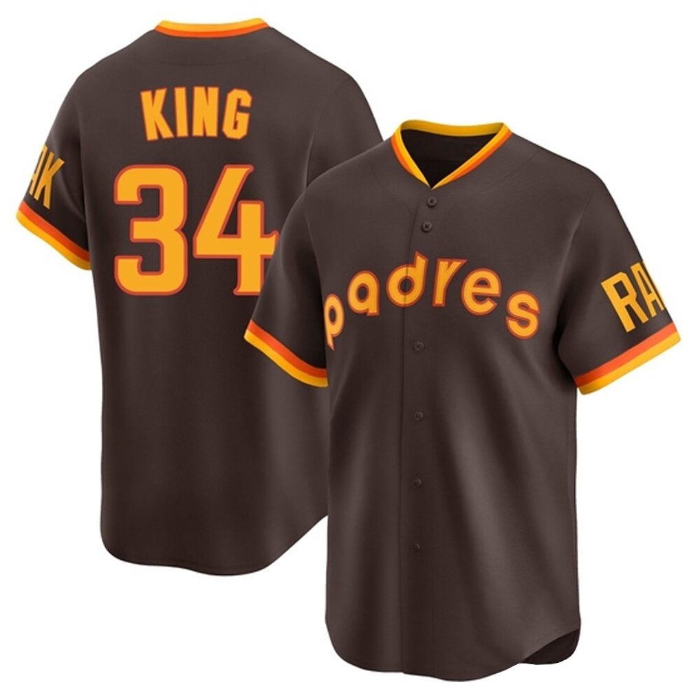 tocy S.Diego Padres #34 Michael King Player Brown Home Cooperstown Collection Replica Game Stitched Jerseys