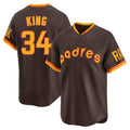 tocy S.Diego Padres #34 Michael King Player Brown Home Cooperstown Collection Replica Game Stitched Jerseys