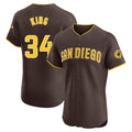 tocy S.Diego Padres #34 Michael King Player Brown Home Limited Elite Stitched Jerseys