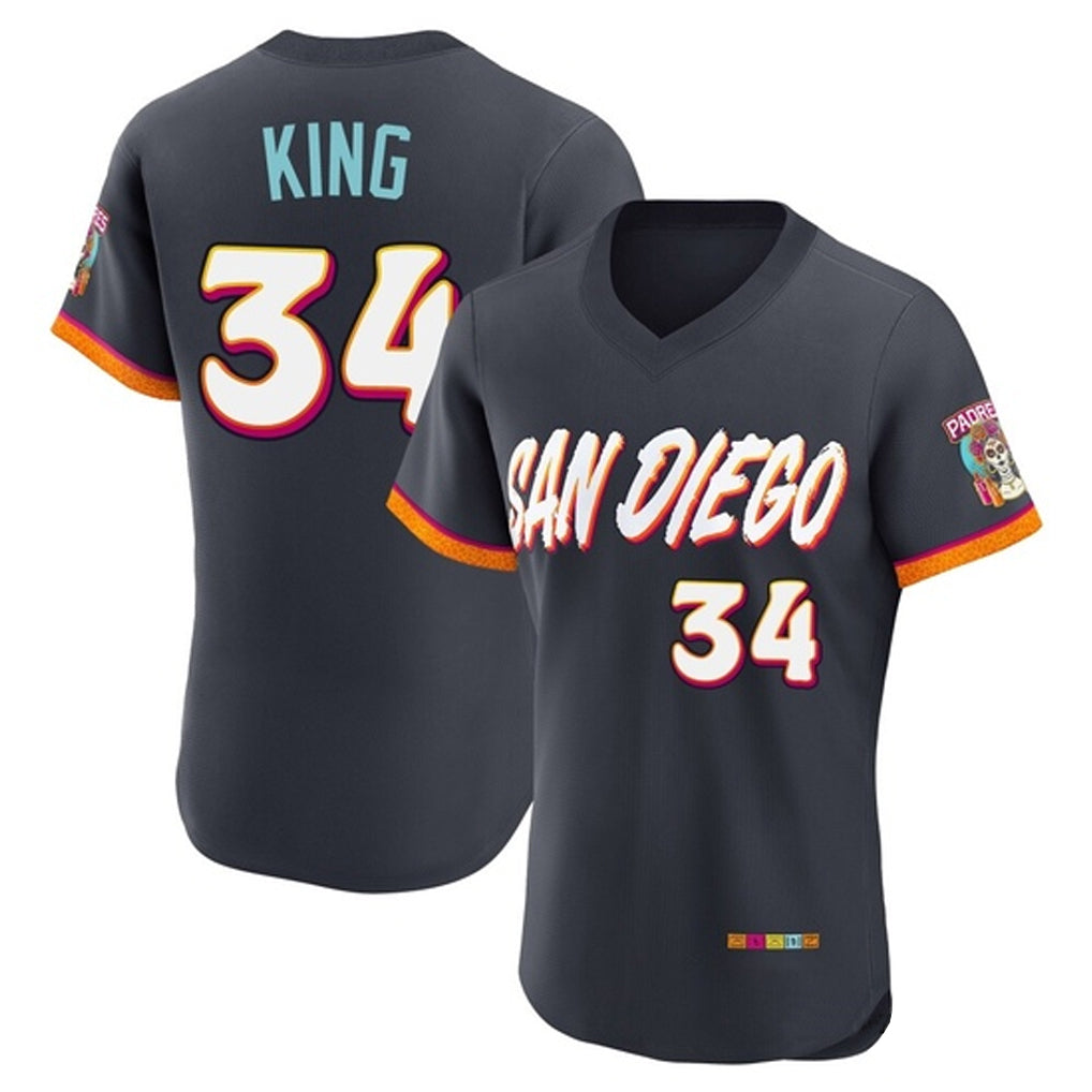 tocy S.Diego Padres #34 Michael King Player Obsidian 2026 City Connect Home Limited Elite T-shirt Stitched Jerseys