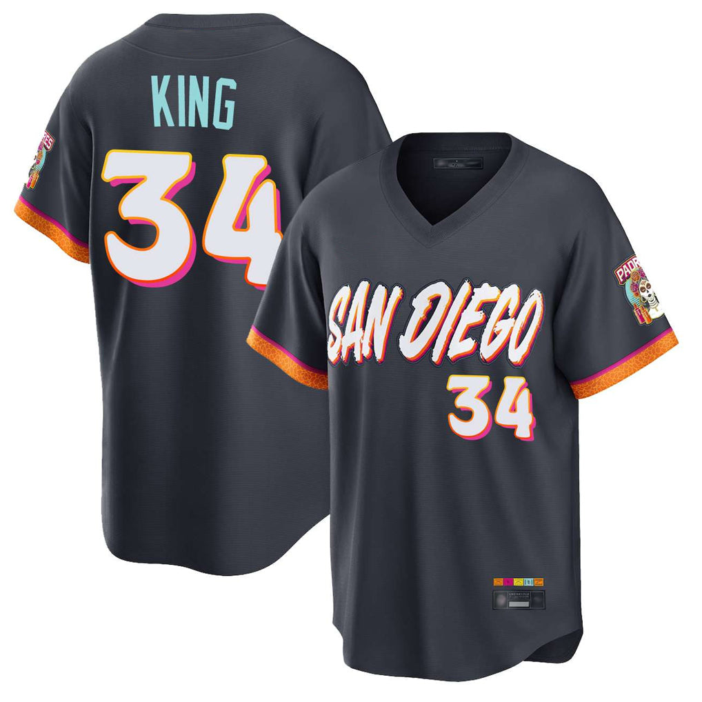 tocy S.Diego Padres #34 Michael King Player Obsidian 2026 City Connect Home Limited T-shirt Stitched Jerseys