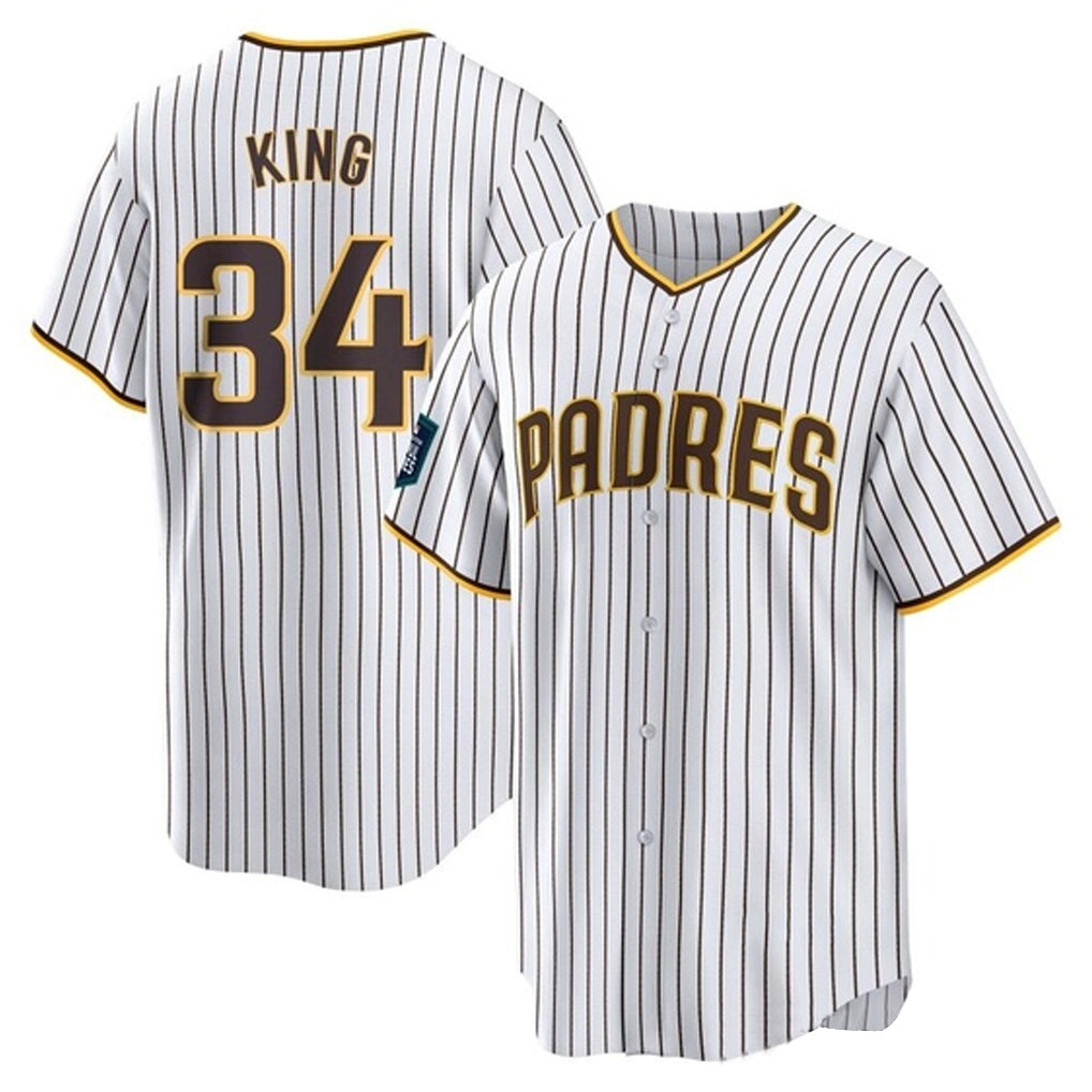 tocy S.Diego Padres #34 Michael King Player White Home Game Stitched Jerseys