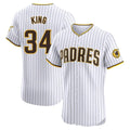 tocy S.Diego Padres #34 Michael King Player White Home Limited Elite Stitched Jerseys
