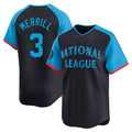 tocy S.Diego Padres #3 Jackson Merrill Player National League Navy All-Star Game Limited Stitched Jerseys