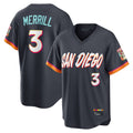 tocy S.Diego Padres #3 Jackson Merrill Player Obsidian 2026 City Connect Home Limited T-shirt Stitched Jerseys