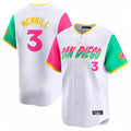 tocy S.Diego Padres #3 Jackson Merrill Player White City Connect Home Limited Stitched Jerseys