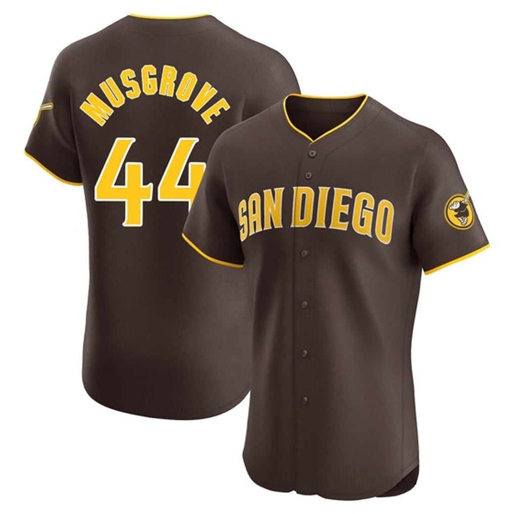 tocy S.Diego Padres #44 Joe Musgrove Player Brown Home Limited Elite Stitched Jerseys