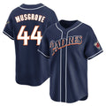 tocy S.Diego Padres #44 Joe Musgrove Player Navy Cooperstown Collection Limited Home Stitched Jerseys